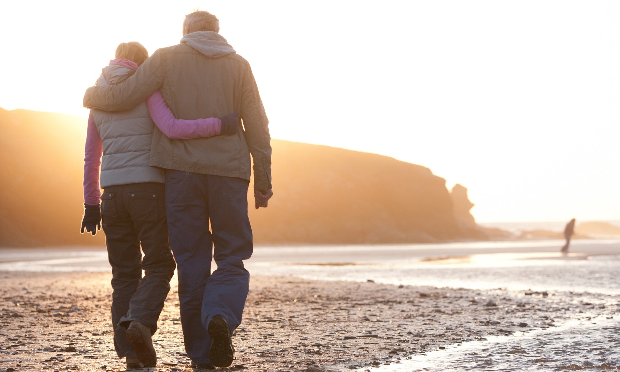 A couple in a beach