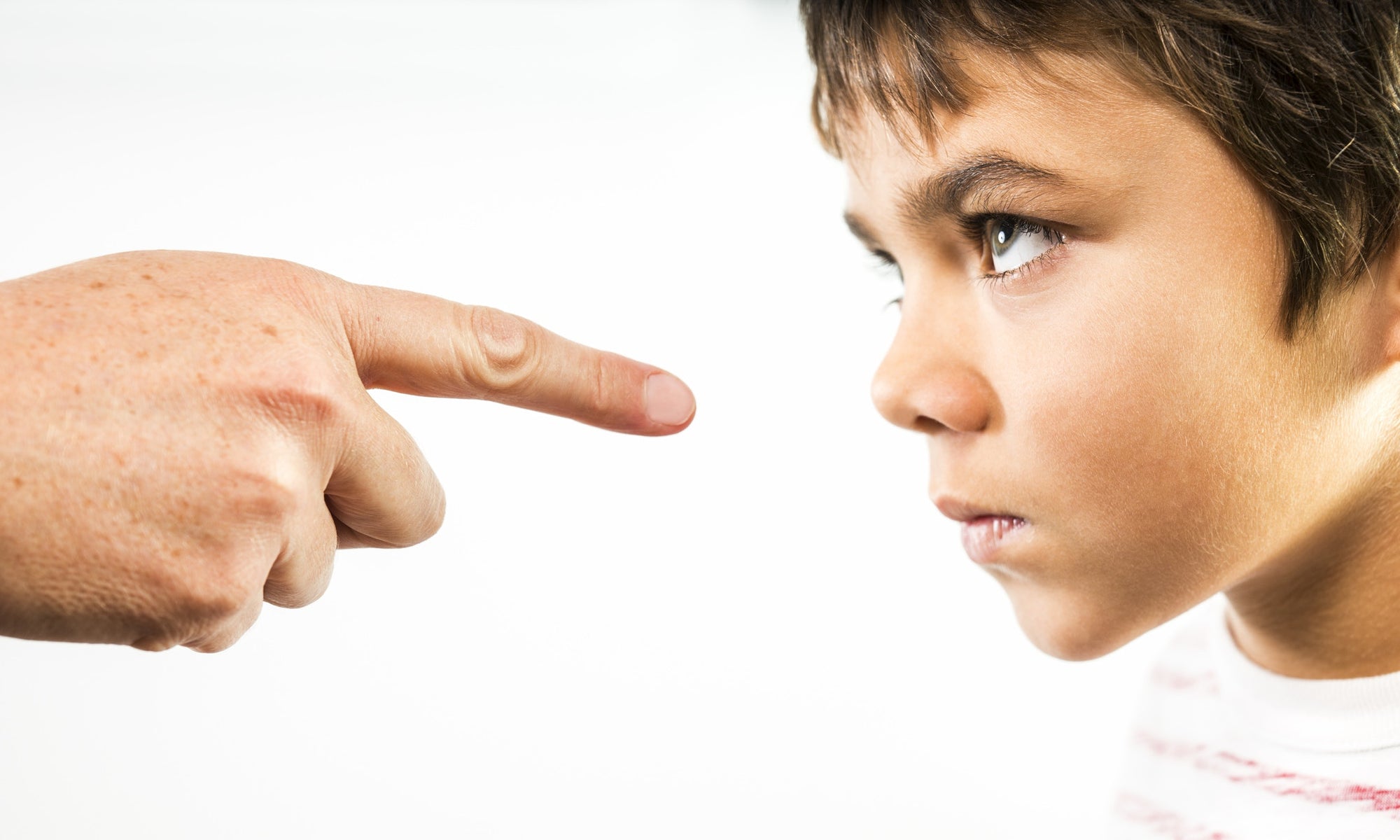 angry and furious young boy