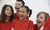 happy kids in red tshirt