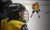 young boy in ice hockey uniform