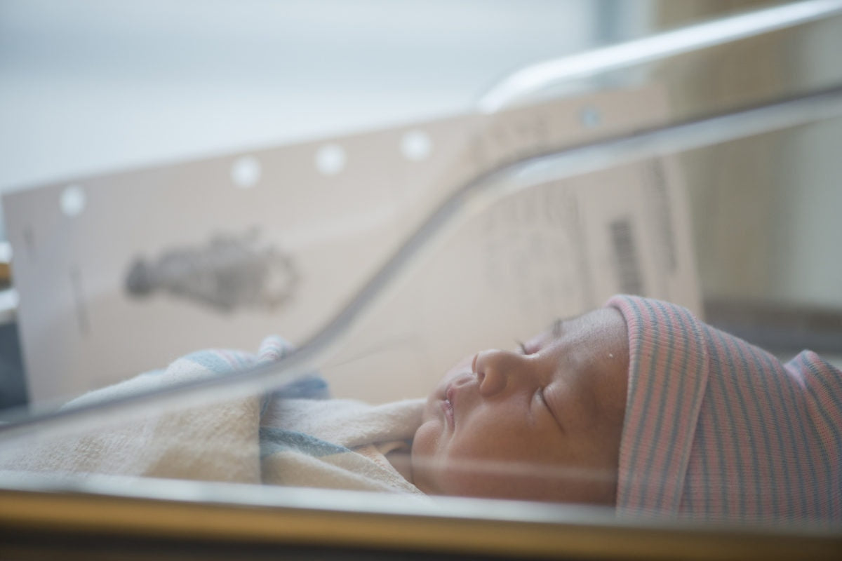 Baby in ICU ward