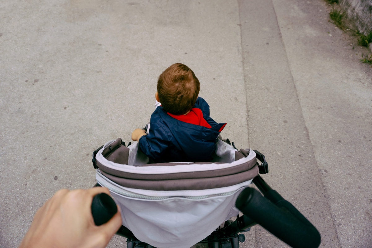 point of view picture of a child in a stroller